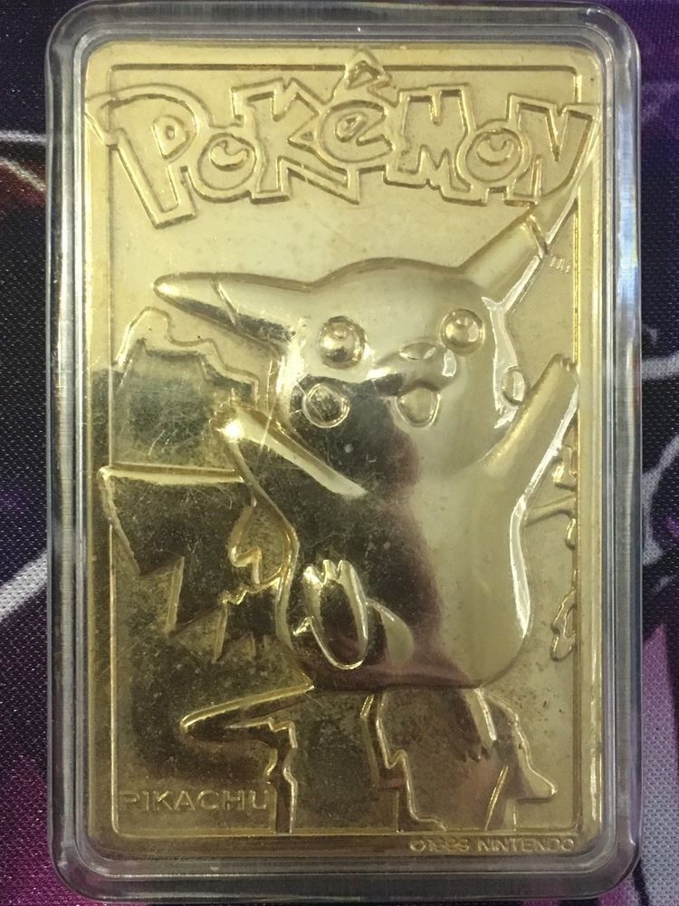 Burger King Pokémon 23K Limited Edition Gold Plated Trading Card